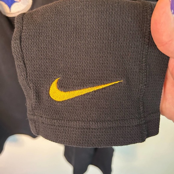 NFL Team Apparel Pittsburg Steelers Black Waffle Long Sleeve Shirt Size Med - Picture 5 of 7